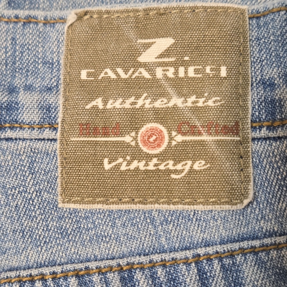 VTG Y2K Z Cavaricci Woman's Sz 8 Light Wash Elaborate Embroidered Jeans - Picture 10 of 11